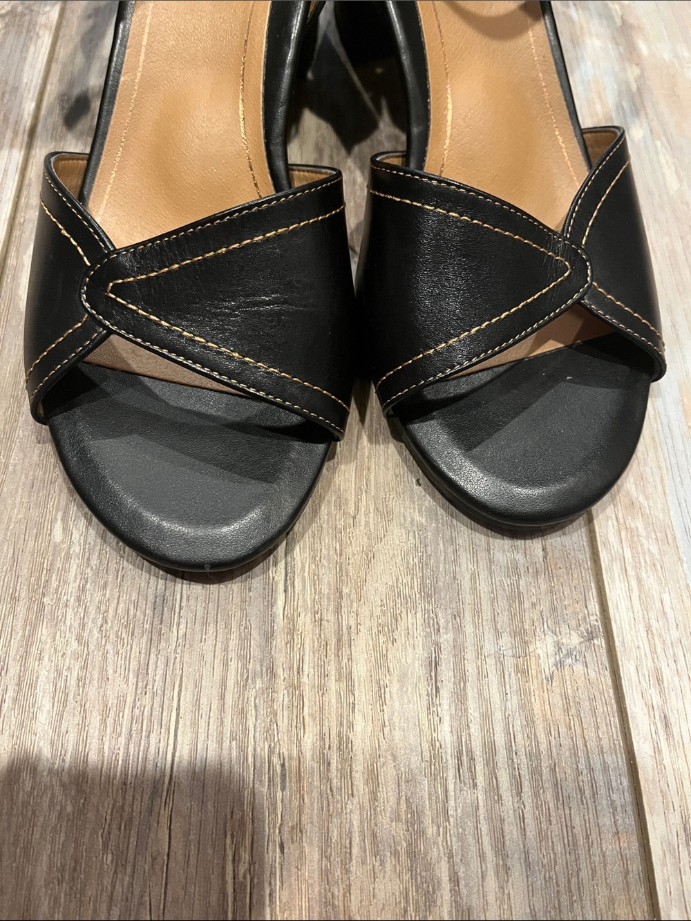 Elegant Black Ankle-Strap Heeled Sandals by Vionic - Picture 4 of 7